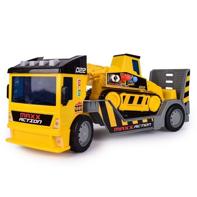 Maxx Action 2-N-1 Mega Mover – Construction Truck and Trailer | Target