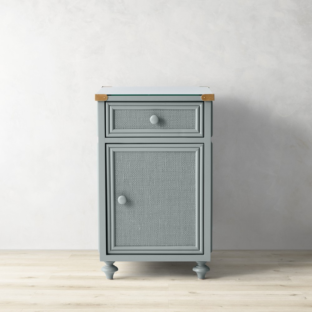 Sylvie Cane 1-Drawer Cabinet Nightstand (18&rdquo;) | Williams-Sonoma