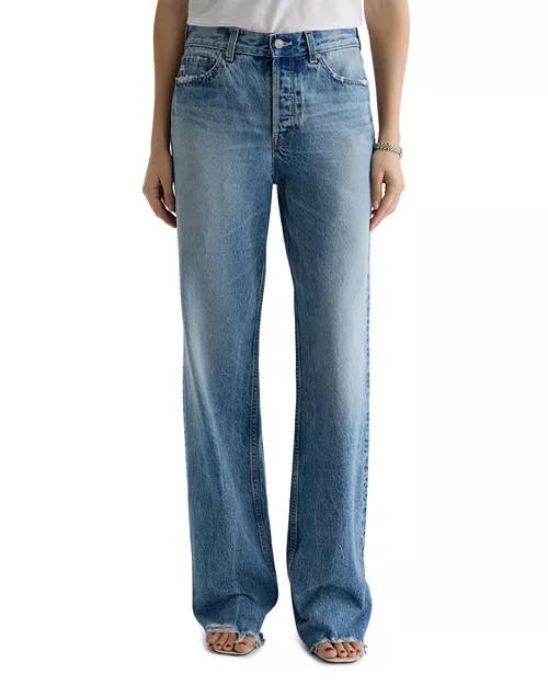 Billie Relaxed High Rise Straight Jeans in Sierra Meadow | Bloomingdale's (US)