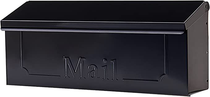 Gibraltar Mailboxes Townhouse Small Capacity Galvanized Steel Black, Wall-Mount Mailbox, THHB0001 | Amazon (US)