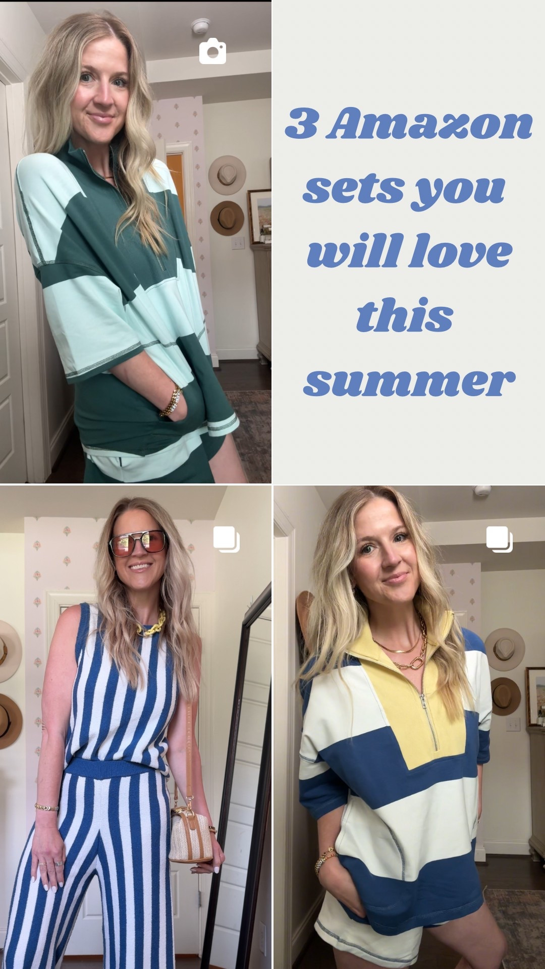 Three Summer sets you won’t regret buying! 
The striped set is soft, breezy and pairs so well with fun tees or a cute pair of white shorts!
And the other two just speak for themselves. I had fully prepared to buy the pricey one if I didn’t like these but they are perfection and the kind of set you’ll wear again and again 🙌🏻 

I am 135lbs, 5’7 wearing size small in all sets

Chunky necklaces and charms are from Hive Designs. Code EMILY15 saves 15%

Summer Outfits | Casual | Comfy sets | Free People | Vacation sets | Travel set | Stripes

#LTKU #LTKStyleTip #LTKSeasonal
