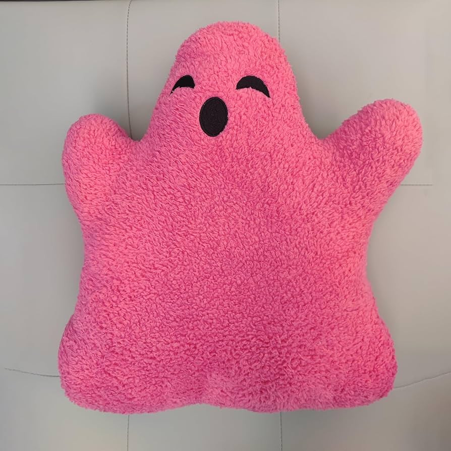 Viral Hot Pink Ghost Pillows,2023 Halloween Cute Plush Ultra Soft Throw Pillow Decorative for Cou... | Amazon (US)