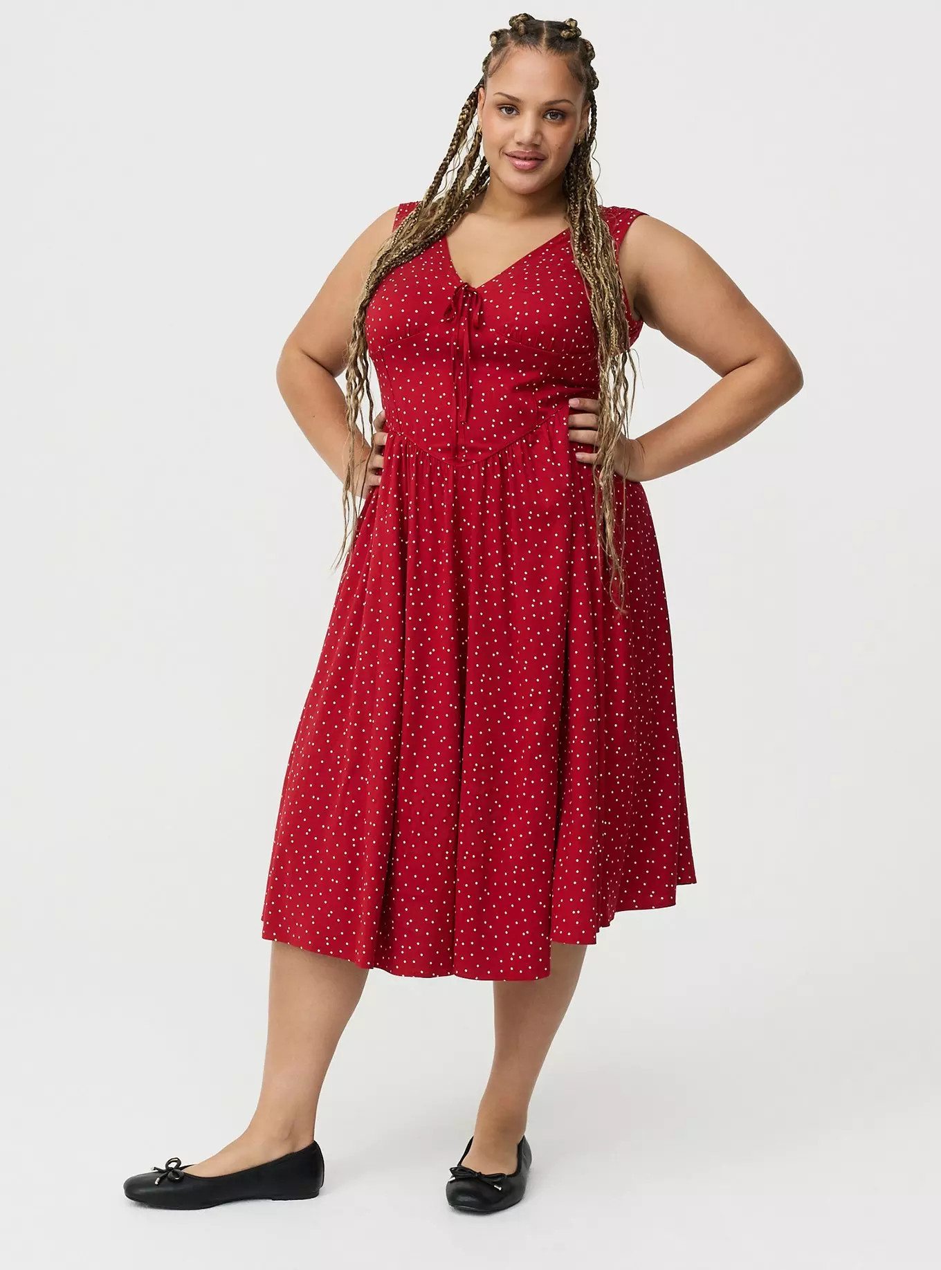 Corset Detail Midi Dress | Torrid (US & Canada)