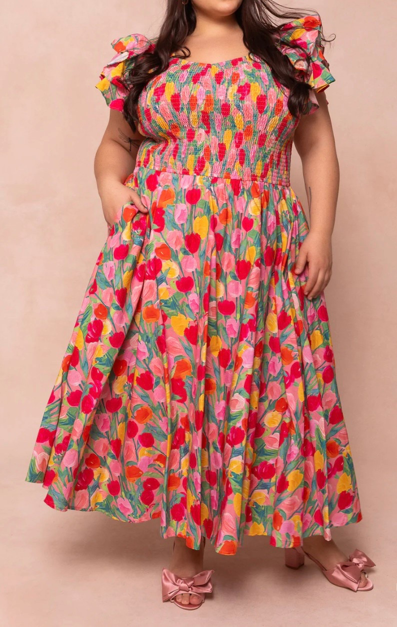 Plus size tulip 🌷 dress 
Spring dress Easter dress 

#LTKMidsize #LTKPlusSize
