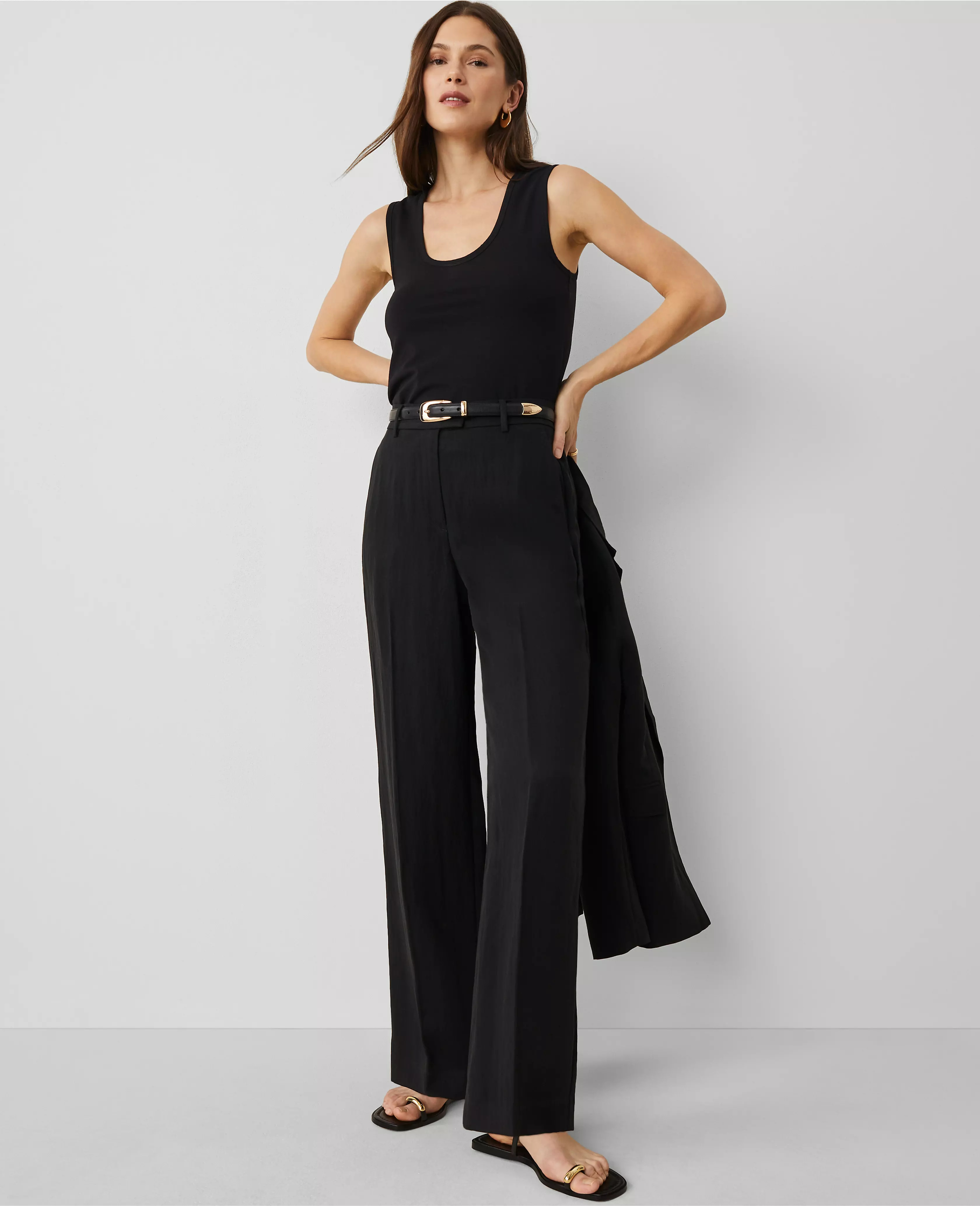 The Straight Trouser Pant in Twill | Ann Taylor