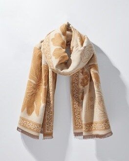 Floral Jacquard Oblong Scarf | Chico's