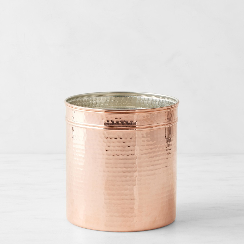 Williams Sonoma Hammered Copper Utensil Holder | Williams-Sonoma