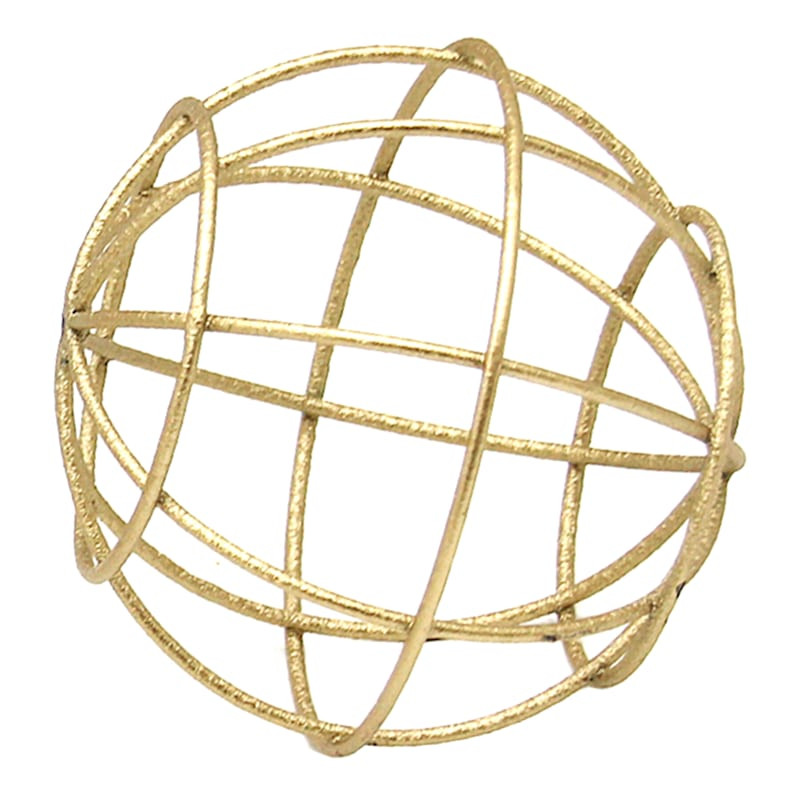 Gold Wire Decorative Sphere, 4.7" | At Home