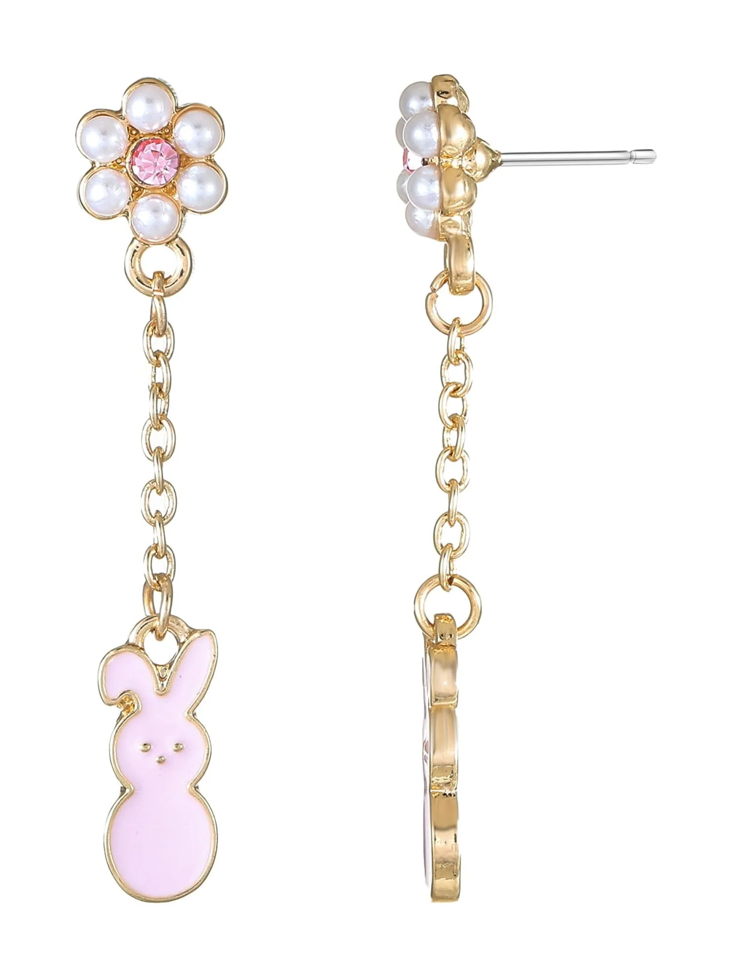 Way to Celebrate Easter Pink Bunny Drop Earrings, 1 Pair | Walmart (US)