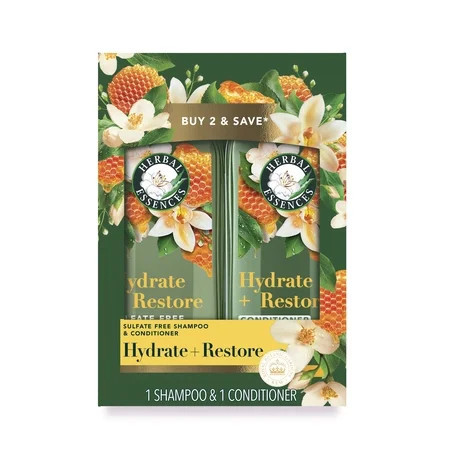 Herbal Essences Honey Shampoo & Conditioner Dual Pack for Nourished & Healthy Hair, 13.5 fl. oz. Each | Walmart (US)