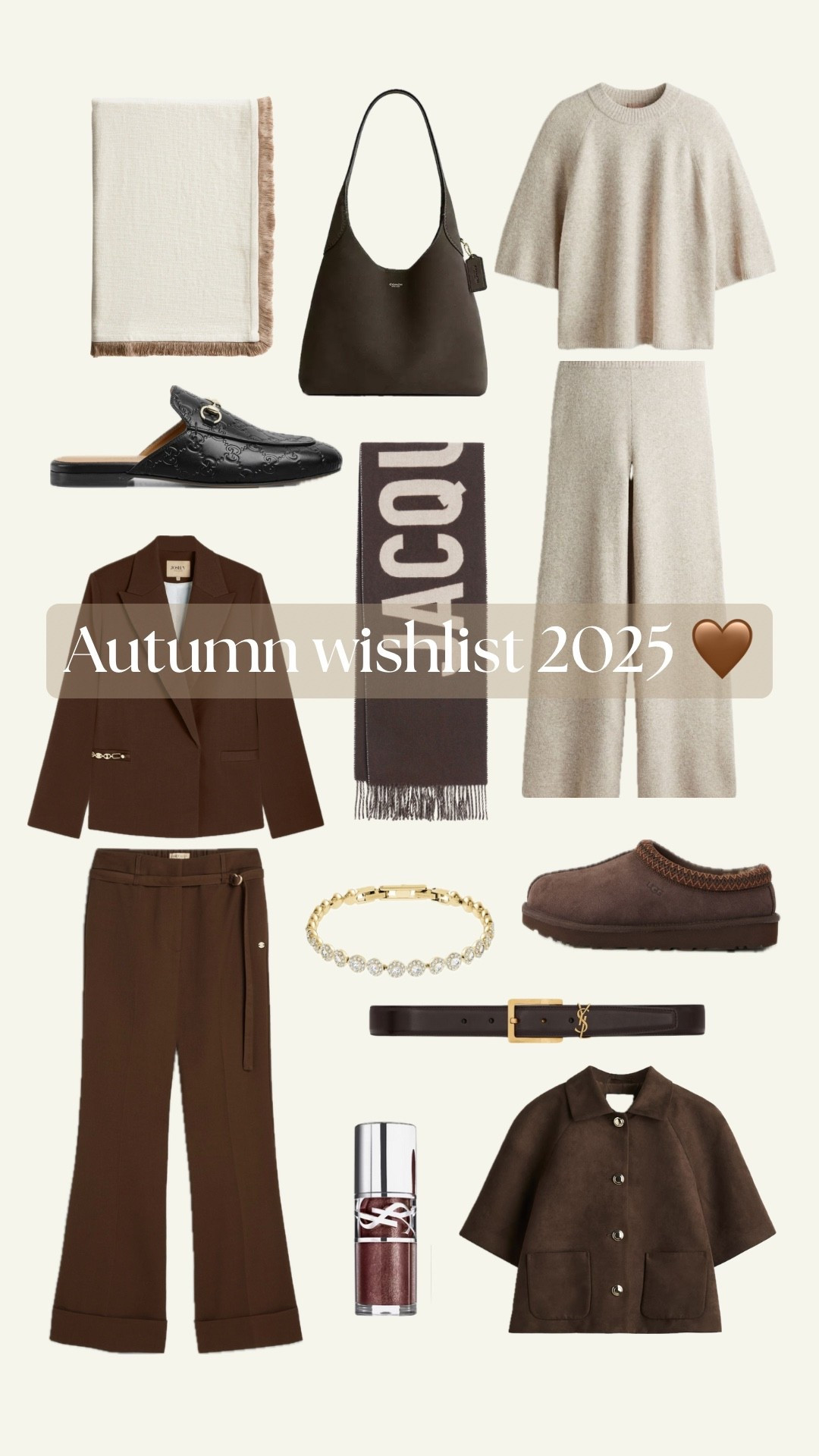 (First) autumn wishlist of this year! 🤎

Autumn finds, H&M autumn, UGG tassman, YSL belt, dark brown, brown accessoiries

#LTKstyletip #LTKeurope #LTKautumn