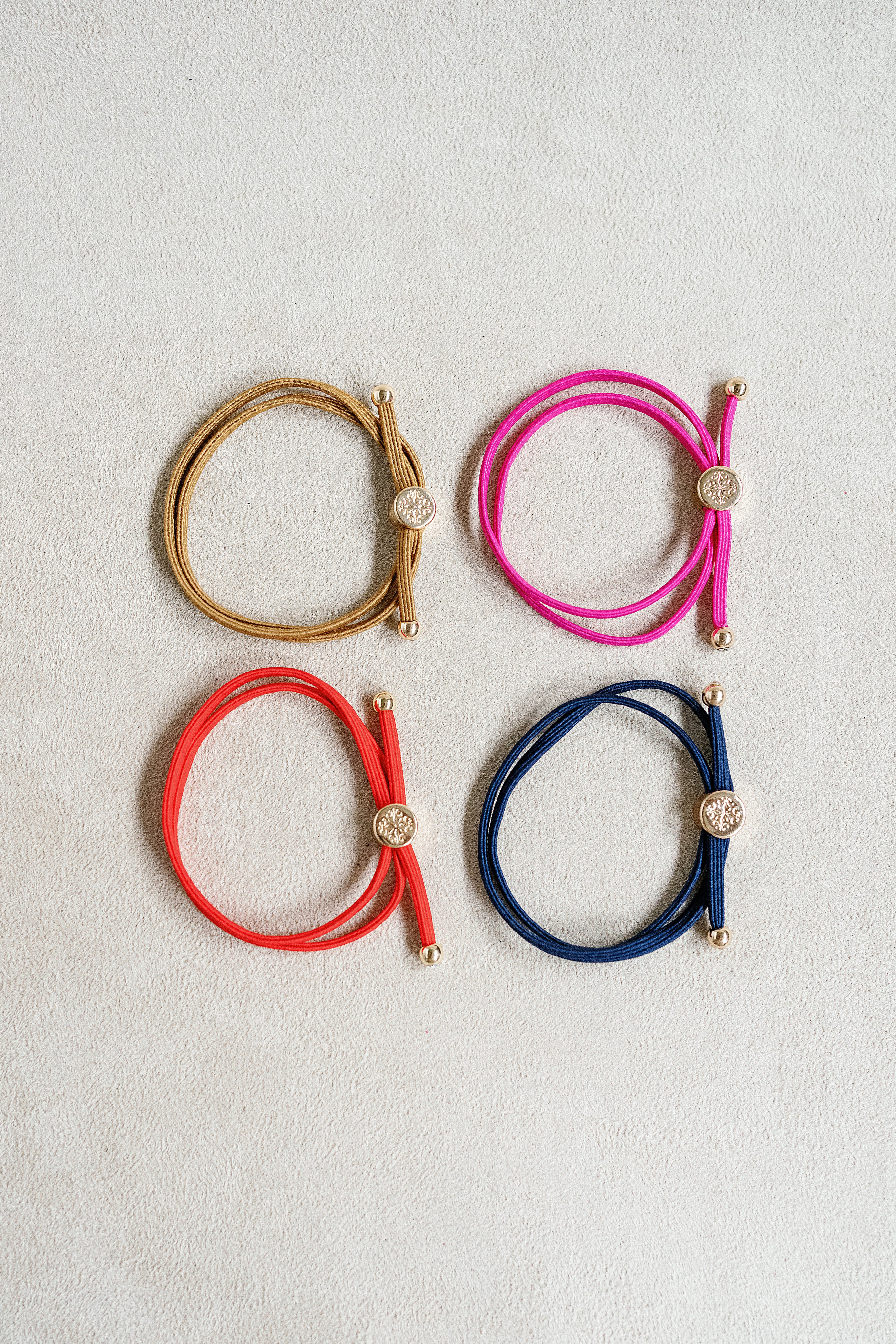 Skinny Hair Tie Set - Poppy | Smith and Co. Jewel Design