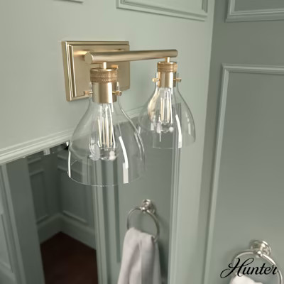Van Nuys 2 Light Vanity - 48033 | Hunter Fan Company