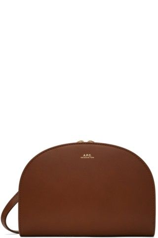 Brown Demi-Lune Clutch | SSENSE