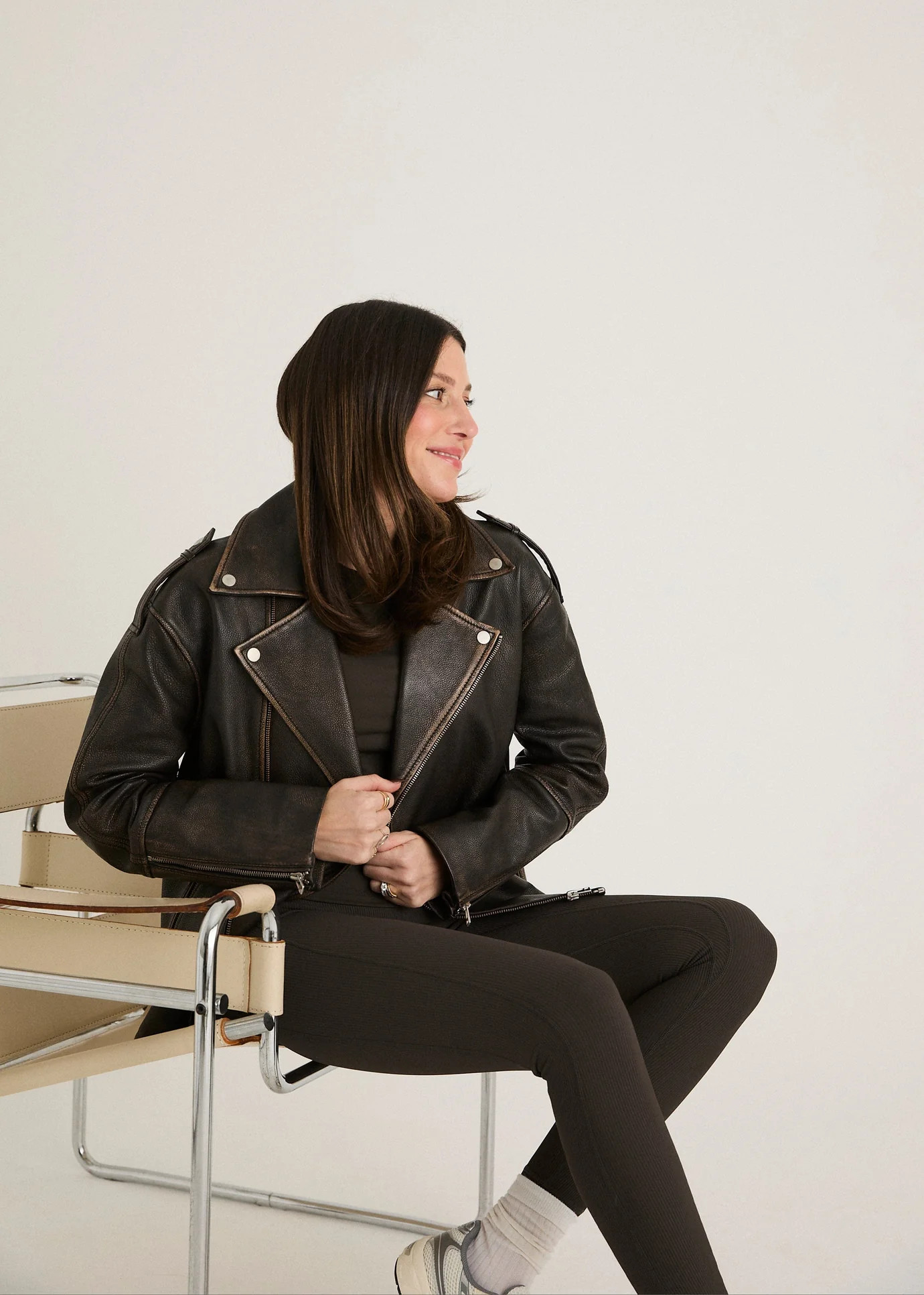 LEATHER BIKER JACKET | WAT The Brand