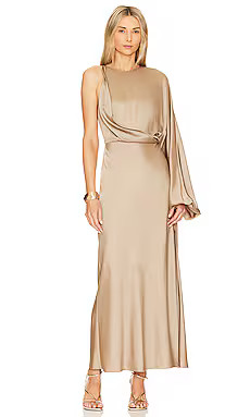 Significant Other Alessia One Shoulder Dress in Latte from Revolve.com | Revolve Clothing (Global)