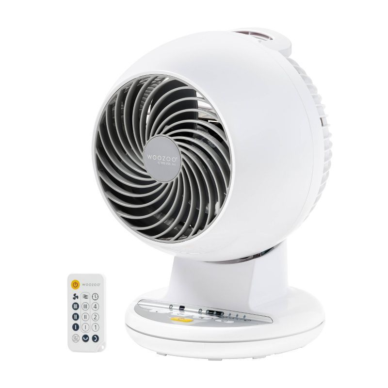 Woozoo Compact Oscillating Air Circulator Fan with Remote White | Target