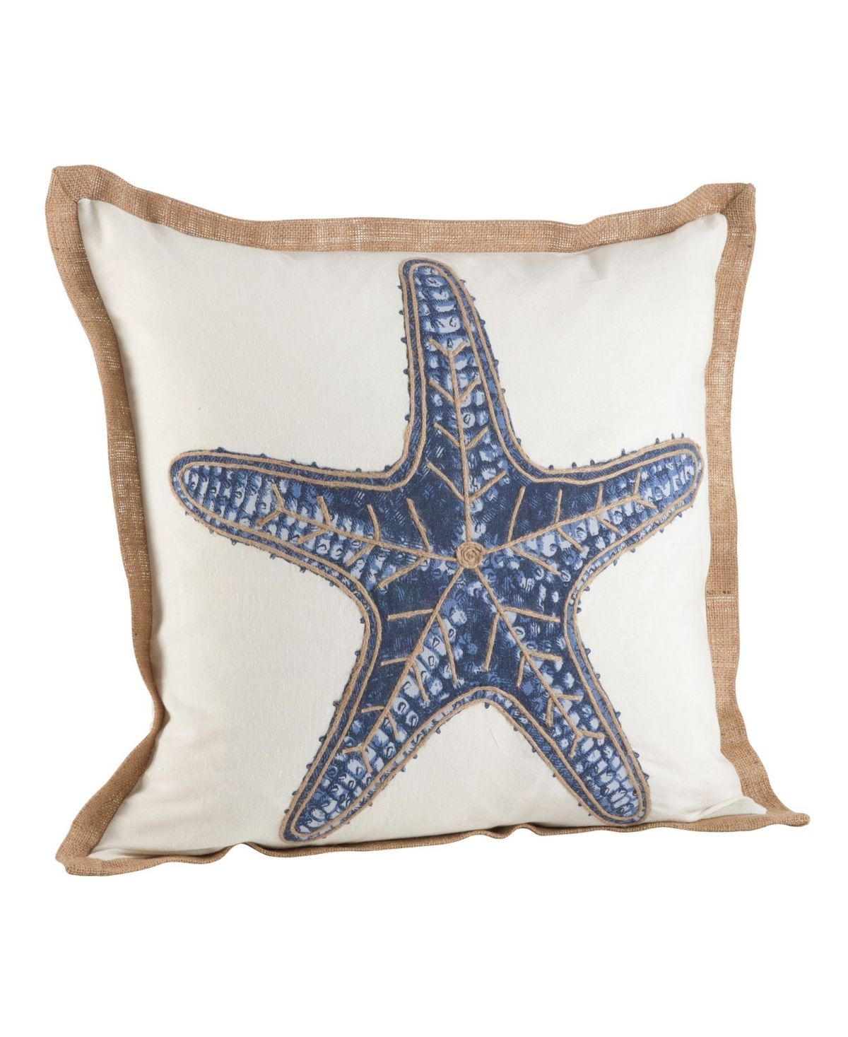 Saro Lifestyle Star Fish Printed Decorative Pillow, 20" x 20 | Macys (US)
