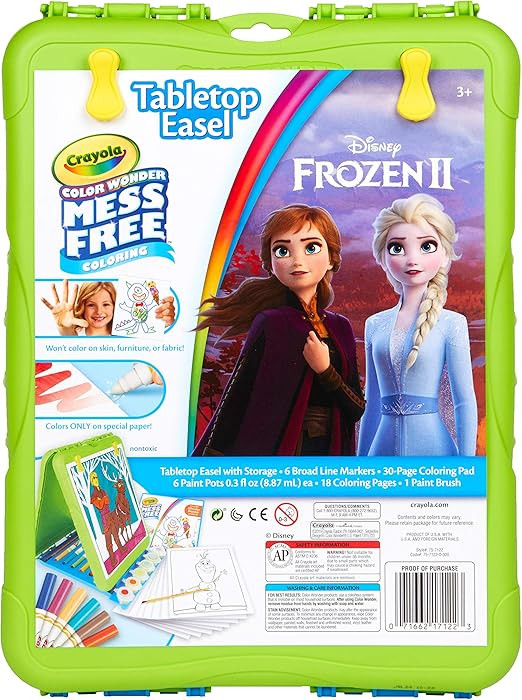 Crayola Color Wonder Travel Easel Frozen II Pages with Bonus Pages, Markers and Color Wonder Pain... | Amazon (US)