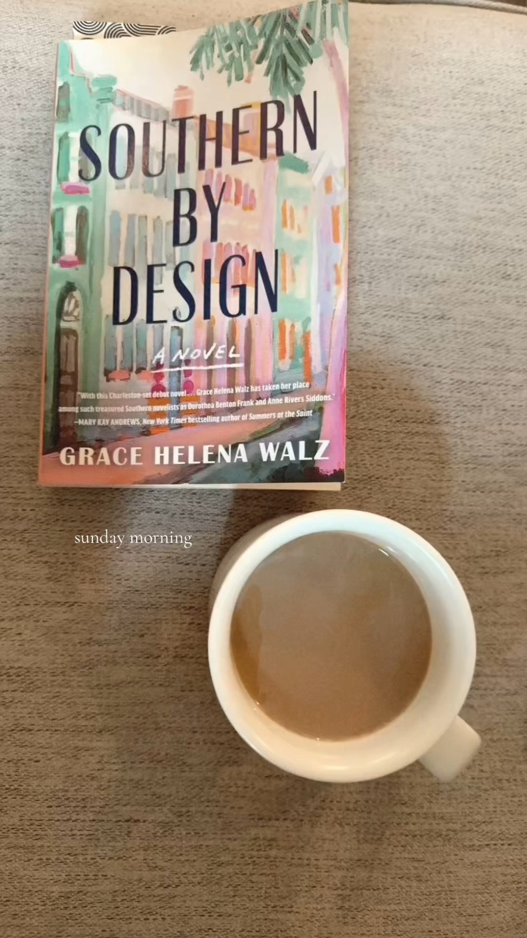 sunday morning views aren’t complete without coffee and a good book. today’s book is set in Charleston and centers around an interior designer. 

#LTKHome #LTKFindsUnder50