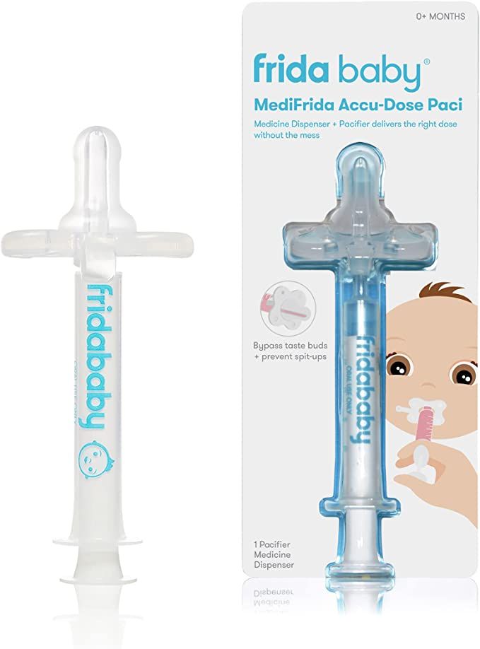 Medi Frida the Accu-Dose Pacifier Baby Medicine Dispenser by FridaBaby, 1 Count (Pack of 1) | Amazon (US)