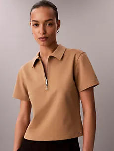 Ponte Polo T-Shirt | Calvin Klein | Calvin Klein (US)