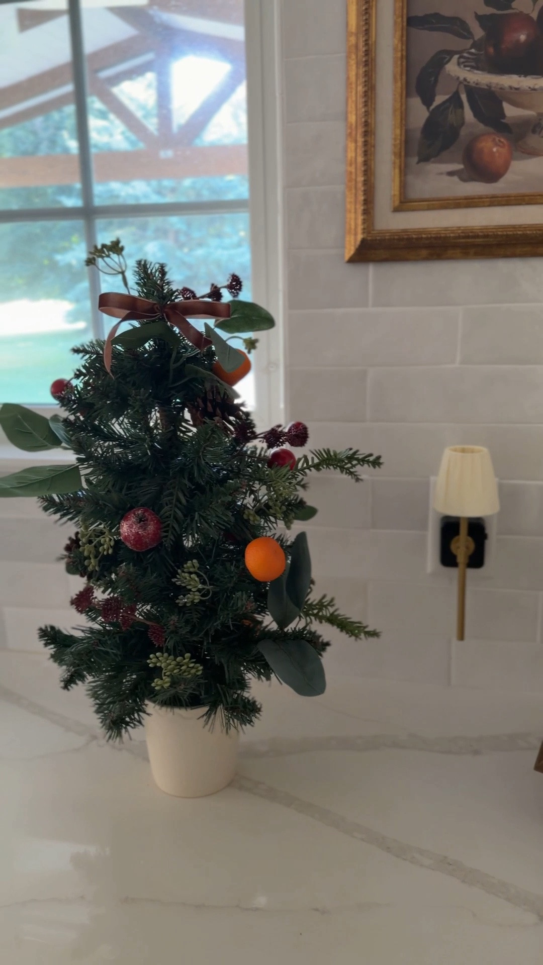 The perfect kitchen Christmas tree.