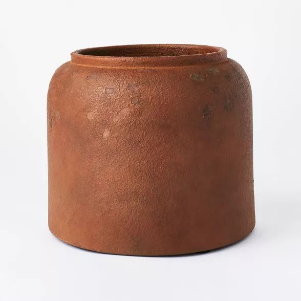 8" x 9.5" Rustic Vase Brown - Threshold™ designed with Studio McGee | Target