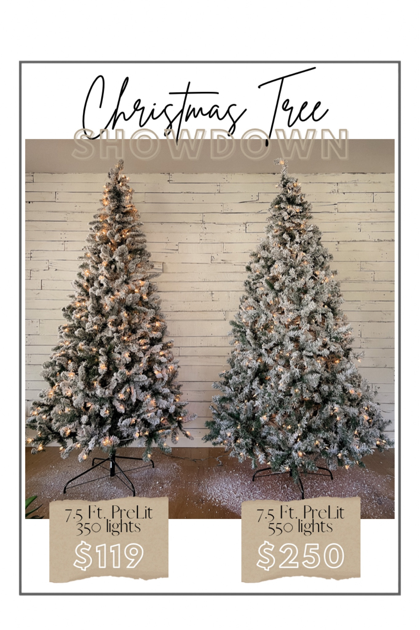 Which one you picking.  
One is a little more full but the $119 one is beautiful as well 

#LTKhome #LTKHoliday #LTKSeasonal