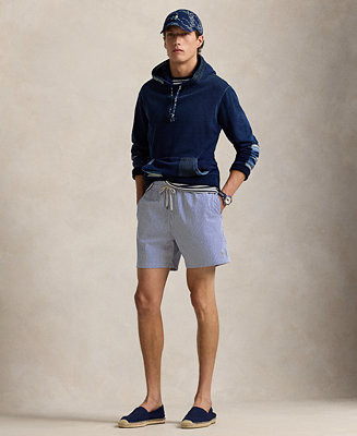 Men's 5-3/4" Traveler Classic Striped Swim Trunk | Macy's