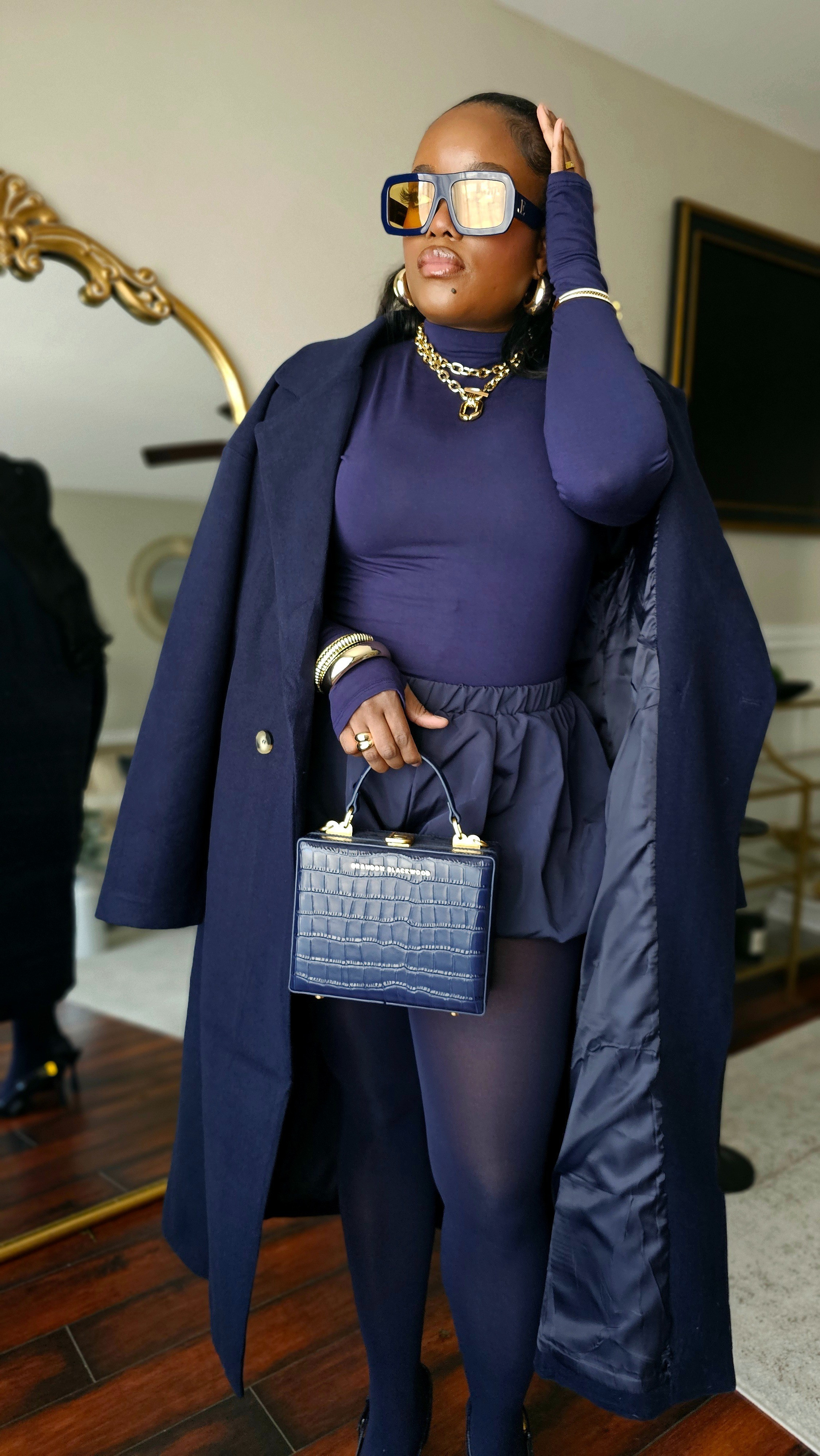 Navy Monochromatic Outfit #fashioninspo #monochromatic #monochromaticoutfit #winterfashion #getdressedwithme #grwm #midsizestyle #midsizefashion #chicagocontentcreator #chicagoinfluencer 

#LTKMidsize #LTKWorkwear #LTKFindsUnder50 #liketkit @liketoknow.it https://liketk.it/57Lwy