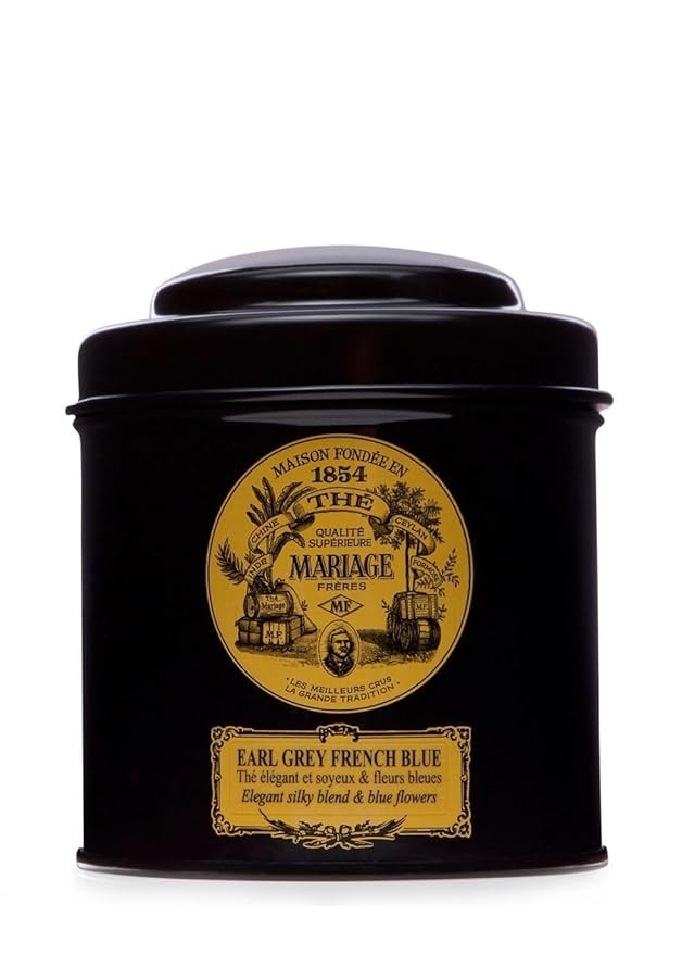 MARIAGE FRERES. Earl Grey French Blue Tea, 100g Loose Tea, in a Tin Caddy (1 Pack) MR24LS | Amazon (US)