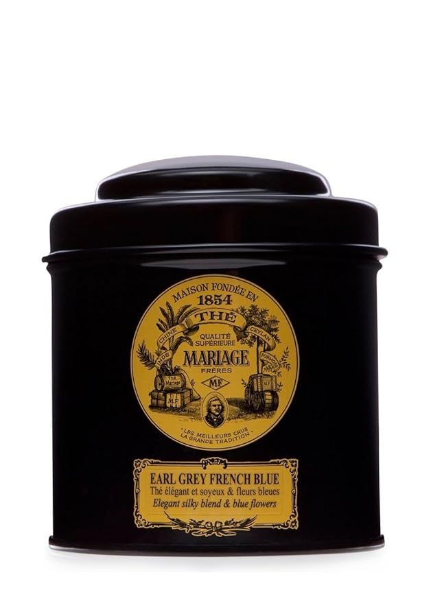 MARIAGE FRERES. Earl Grey French Blue Tea, 100g Loose Tea, in a Tin Caddy (1 Pack) MR24LS | Amazon (US)