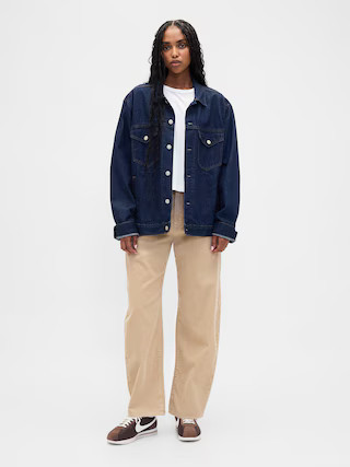 High Rise Corduroy Barrel Pants | Gap (US)