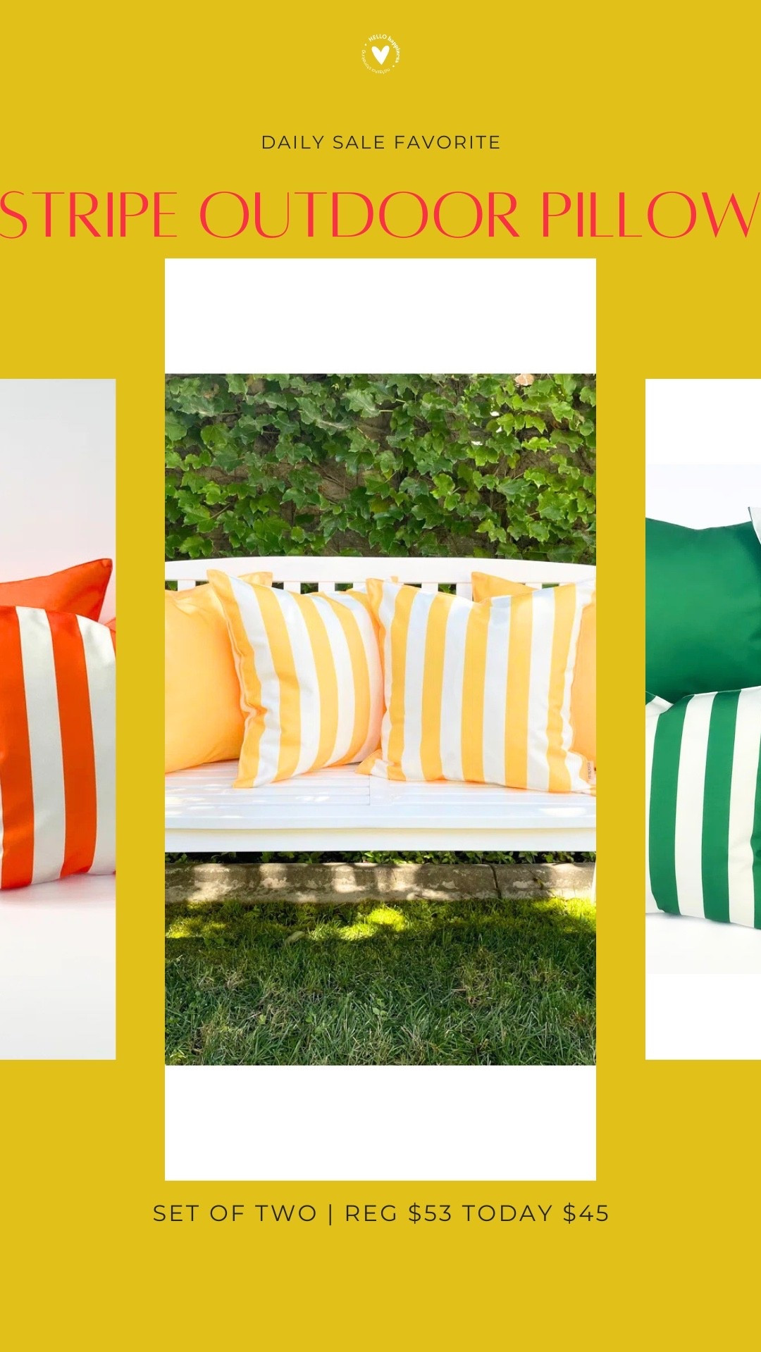 Sunny stripes for your patio 🌞 on sale today!!

#LTKSeasonal #LTKHome #LTKSaleAlert