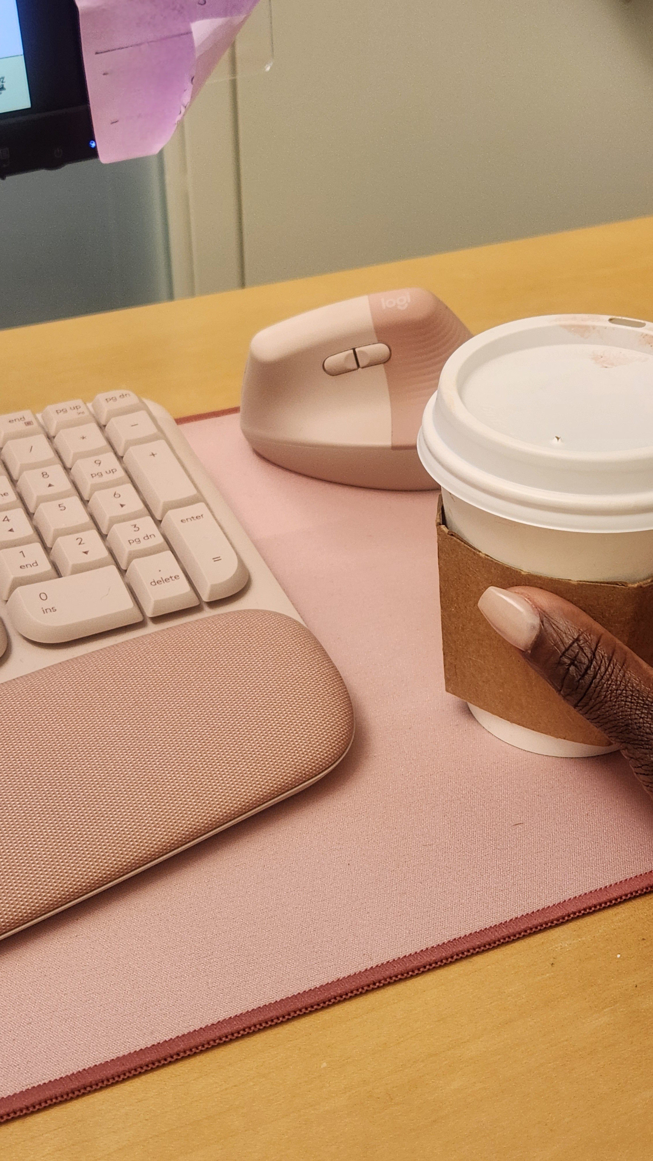 Office desk accessories by Logitech in colour rose. ergonomic lift mouse, desk mat, keyboard, business items, girly tech 

#LTKSaleAlert #LTKdayinmylife