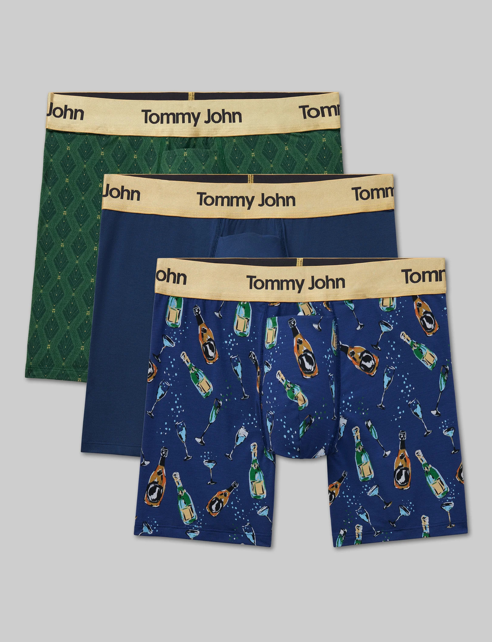 Second Skin Mid-Length Boxer Brief 6" (3-Pack) | Tommy John