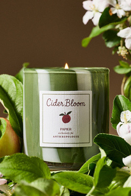 Papier x Anthropologie Fruity Cider Bloom Glass Candle | Anthropologie (US)
