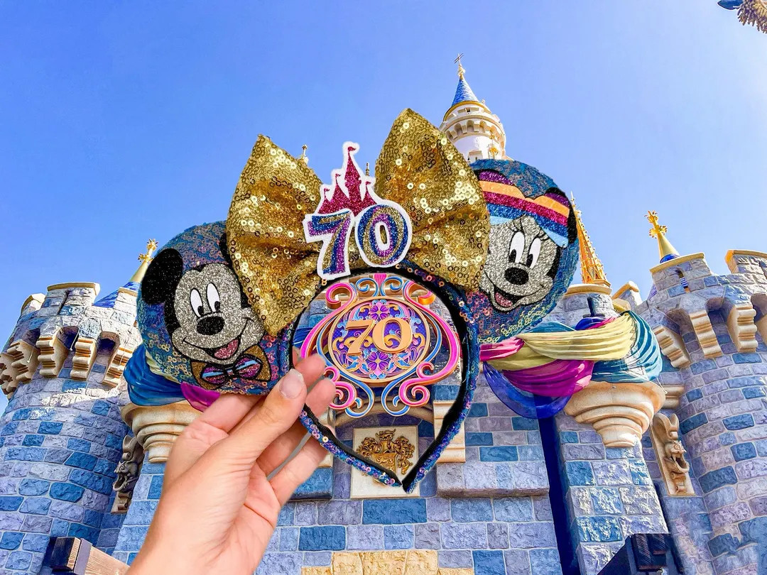 Disneyland 70th Celebration Mouse Ears | Etsy (US)