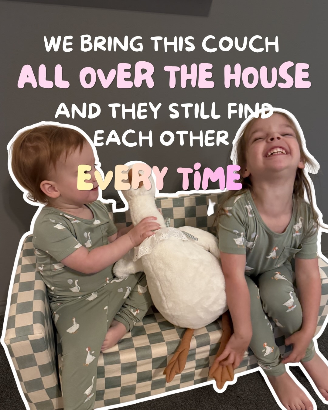 we move this couch all over the house…the girl’s rooms, playroom, living room, wherever the day takes us

and somehow, every single time, 
they end up right next to each other 🤍

I love that it can switch from play mode to a little lounge spot so easily…it’s basically wherever they want to land that day

comment COUCH and I’ll send you more info (with a discount auto applied!) 🤍

#toddlerplay #toddlermom #girlmom