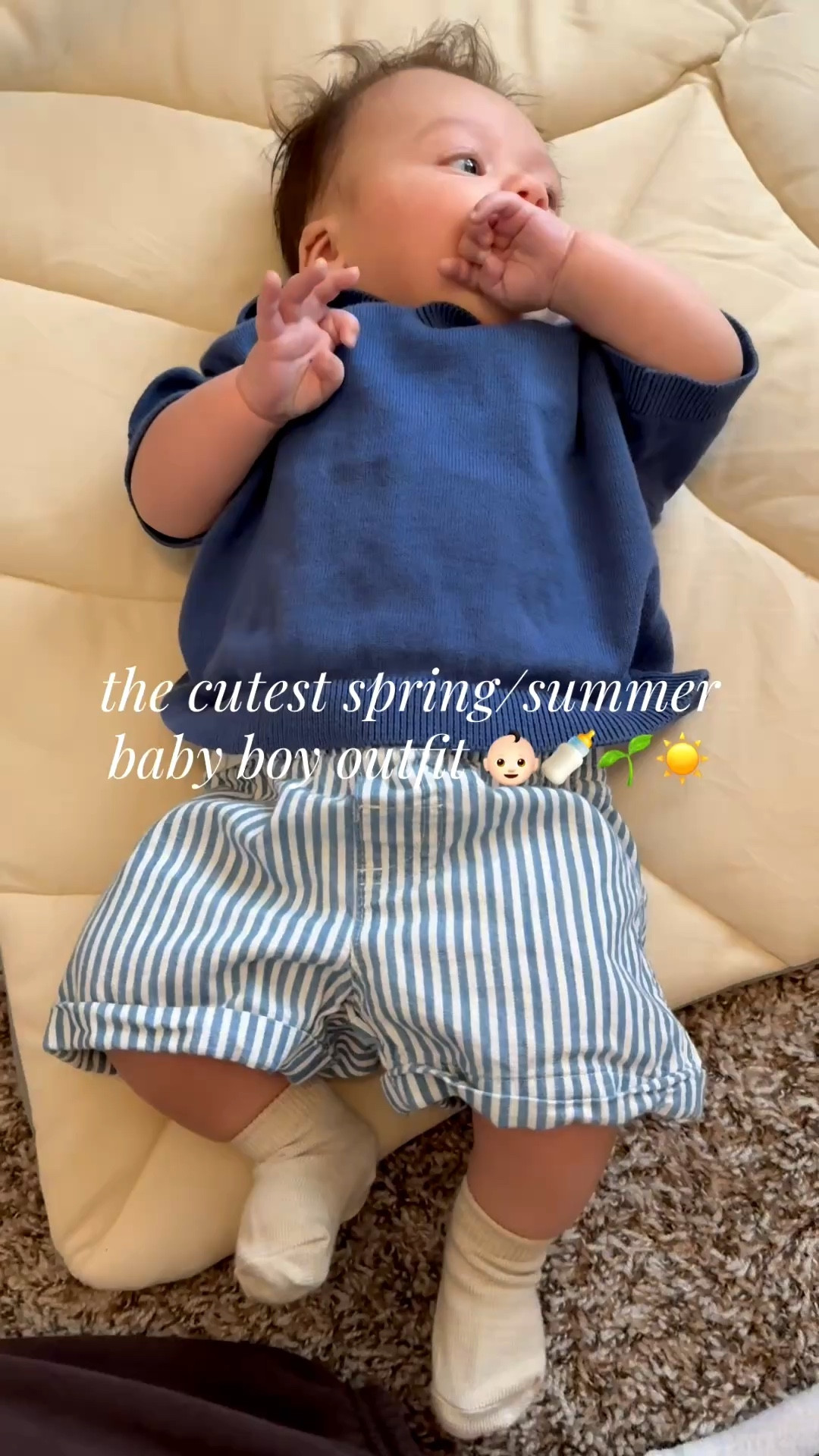 Obsessed with these little striped shorts - love this set for baby boy’s spring & summer wardrobe 🩳👶🌱☀️

#LTKKids #LTKBaby #LTKmomlife
