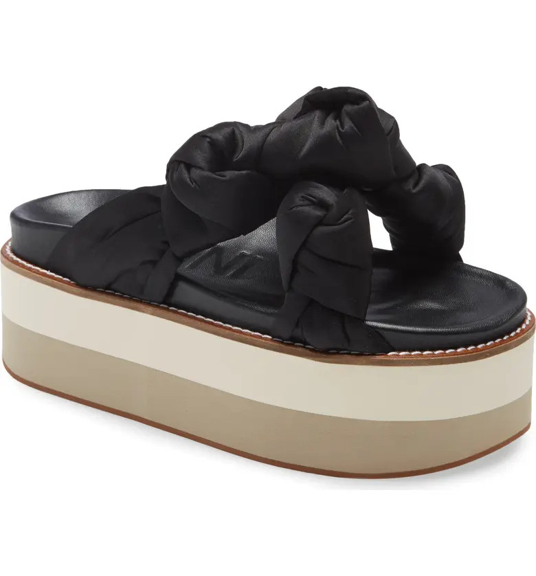 Ganni Knotted Platform Slide Sandal | Nordstromrack | Nordstrom Rack