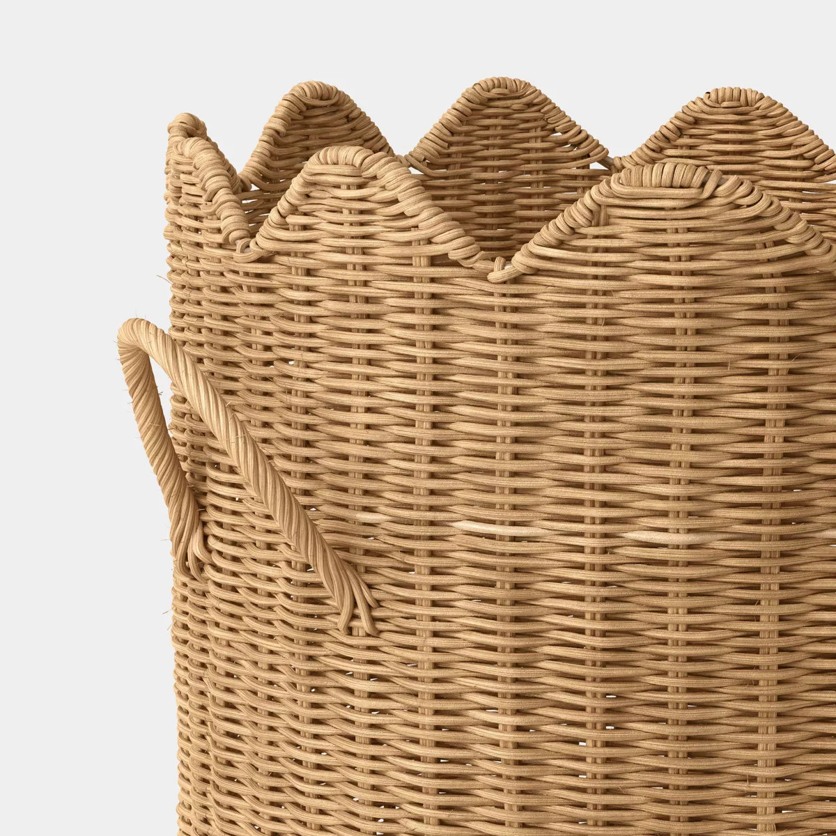 Scalloped Edge Woven Natural Basket - Threshold™ | Target