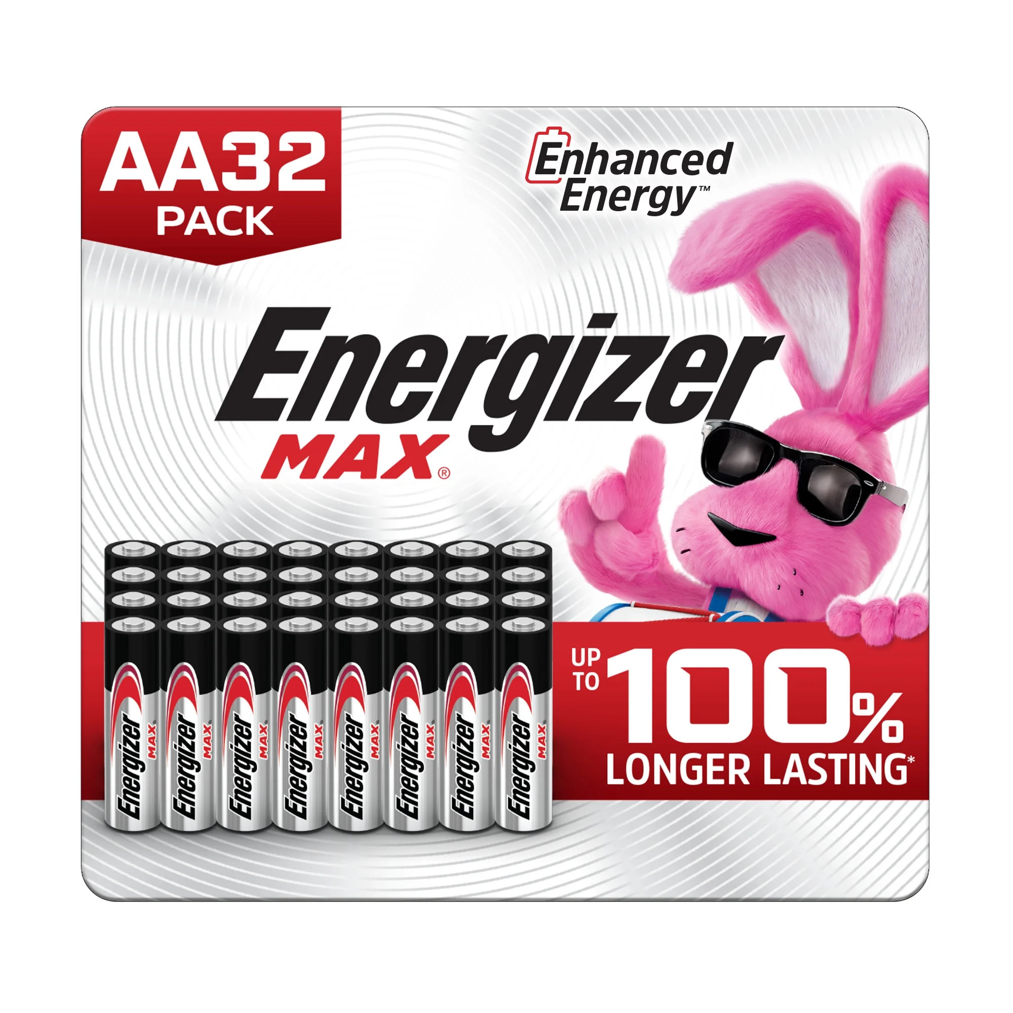 Energizer MAX AA Batteries (32 Pack), Double A Alkaline Batteries | Walmart (US)