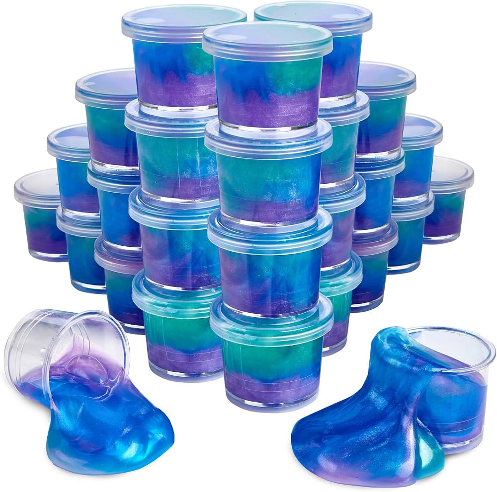 Mini Galaxy Slime 24 Pack Marbled Unicorn Slime Party Favors Safe for Girls Boys Stretchy & Non-S... | Amazon (US)