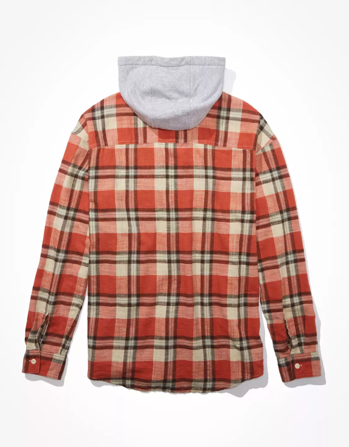 Hooded Soft-Brushed Flannel Shirt … curated on LTK