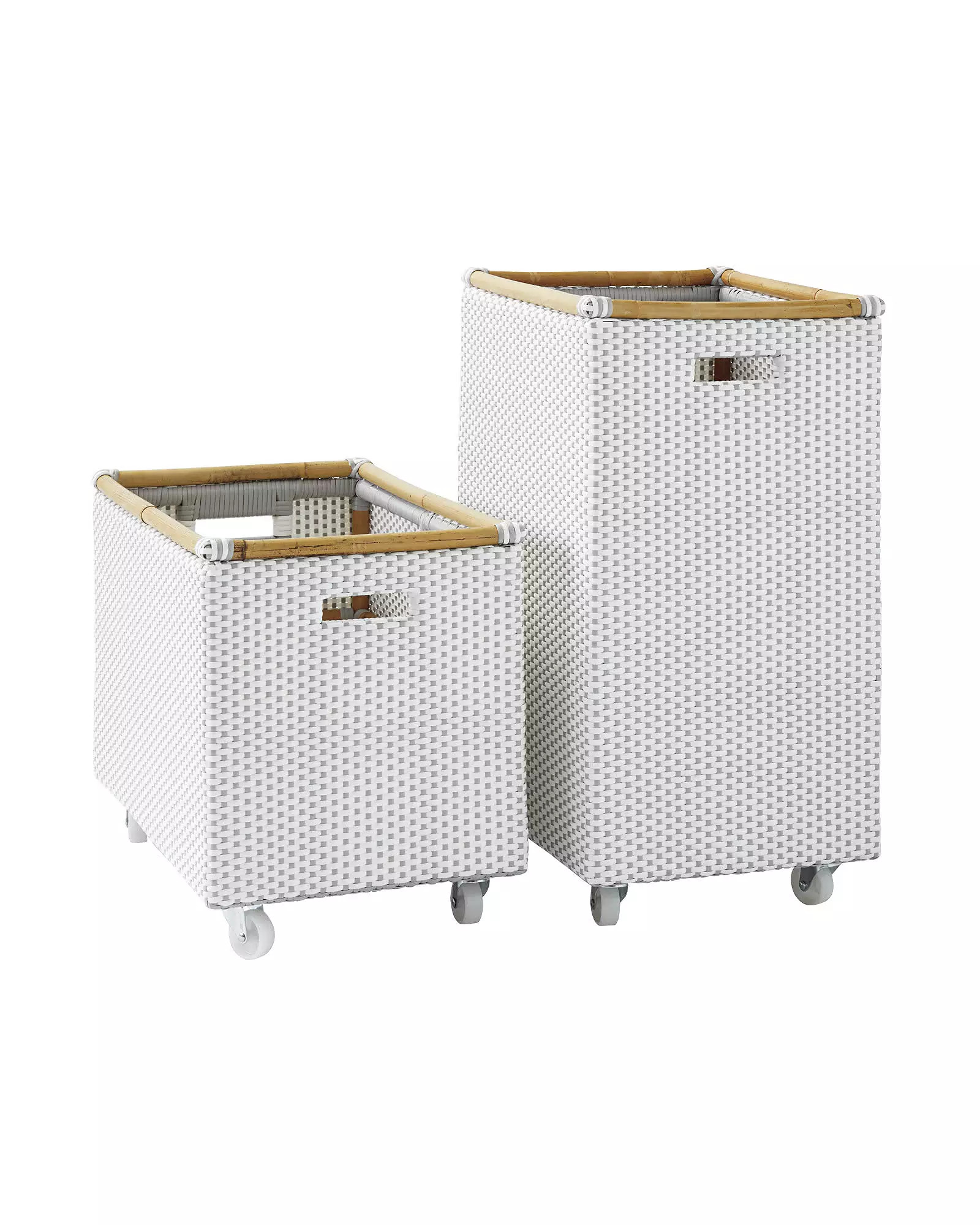 Riviera Rolling Storage - Fog | Serena and Lily