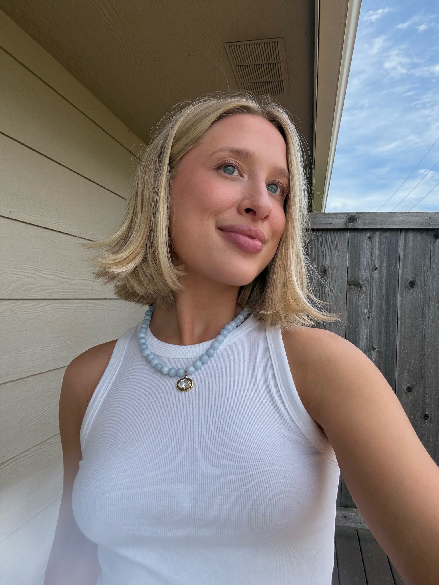 Linked my hair tool & lip combo 💄 
My necklace is from ALV Jewels! Linked similar 
White tank is sold out from Target. Linked some other options!

#LTKootd #LTKBeauty