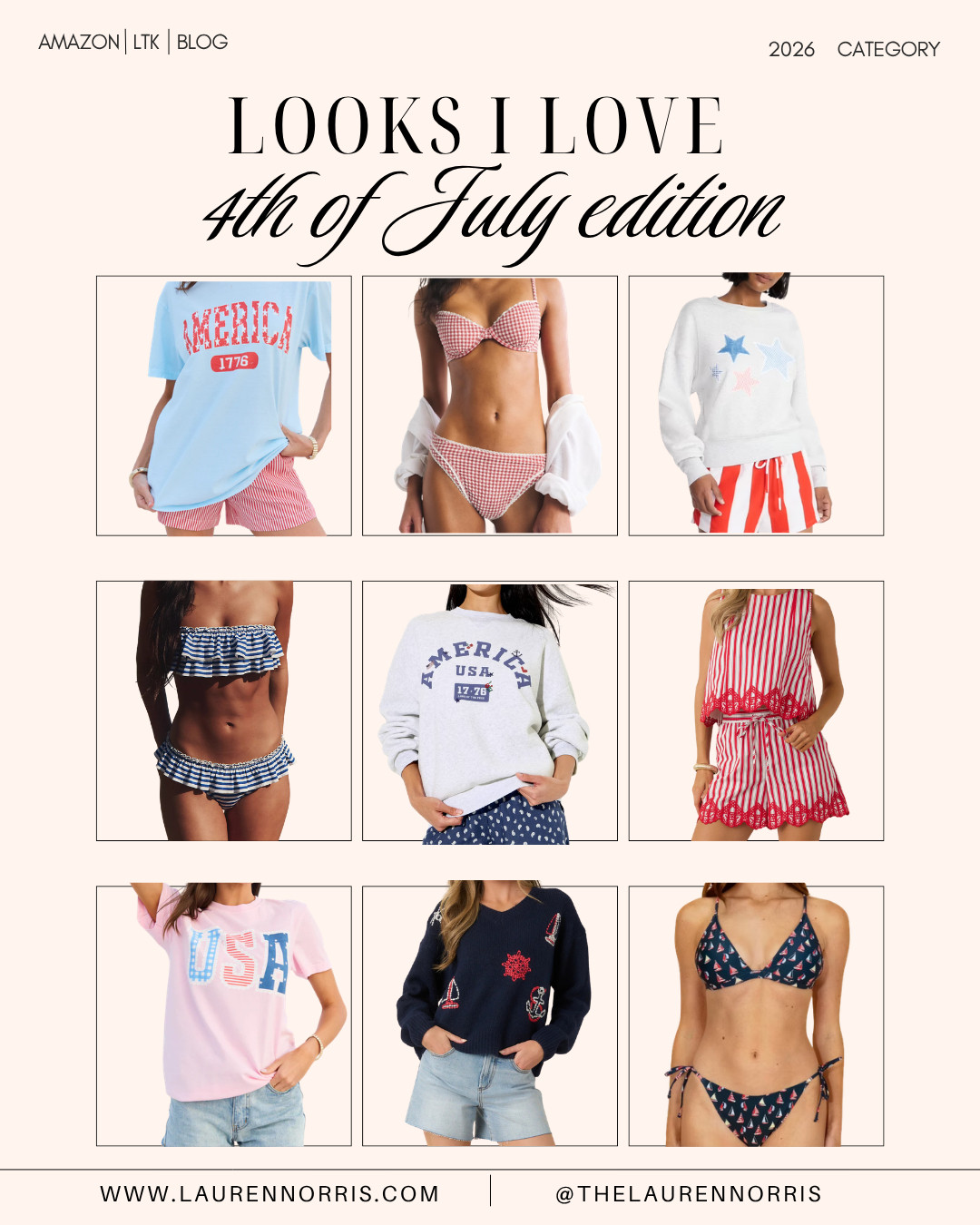 Fourth of July patriotic looks I'm loving! From swim, to patriotic sweaters, to cute sets, these are my must haves.  

 #LTKootd #LTKSeasonal #LTKActive