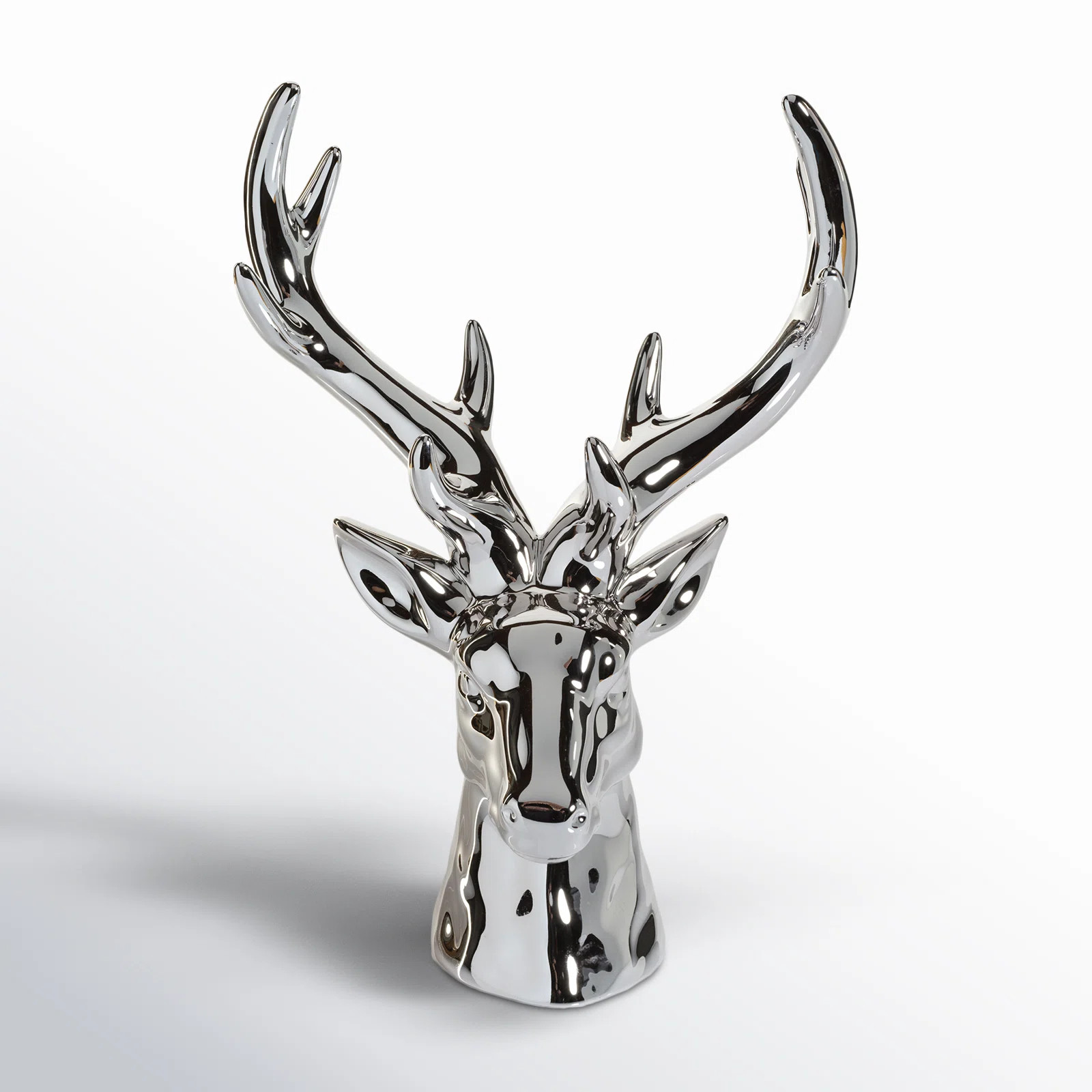 Rocky Mountain 15.5" Ceramic Stag Head Figurine Statue | AllModern